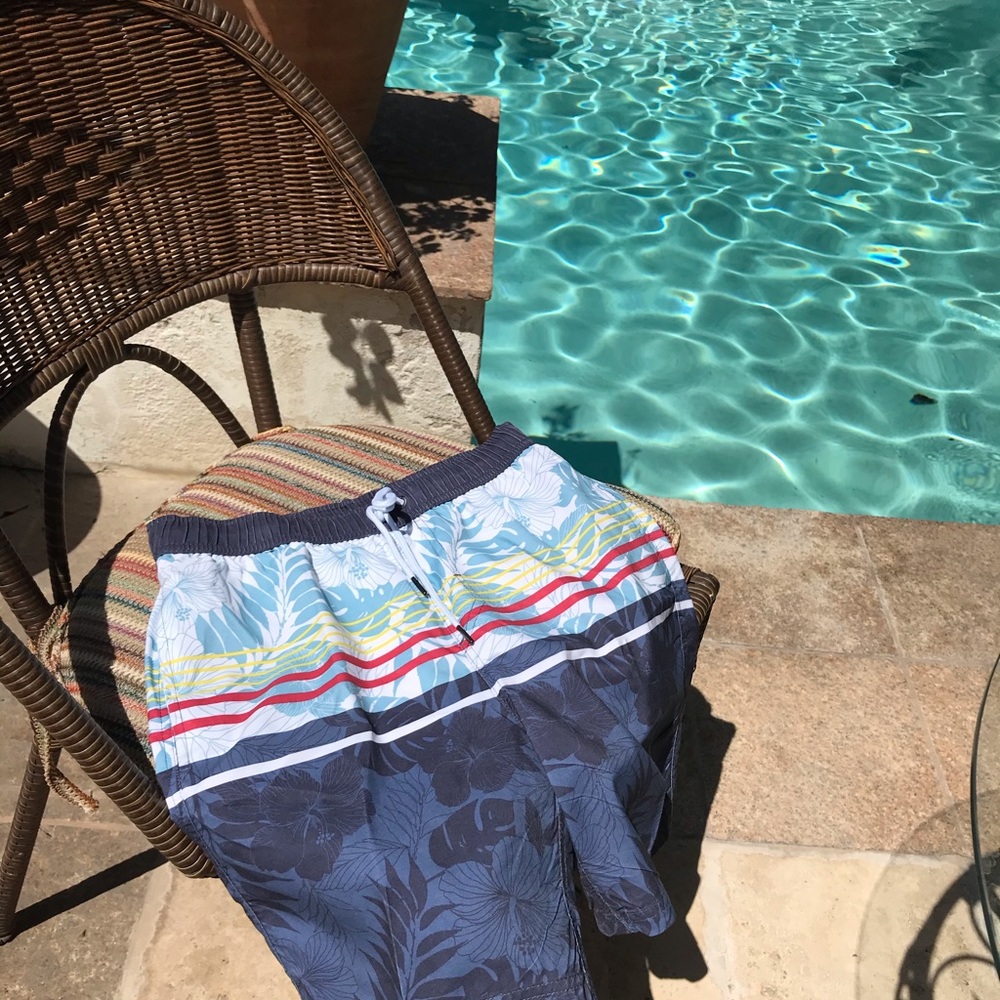 Micro Hawaiian print shorts S
